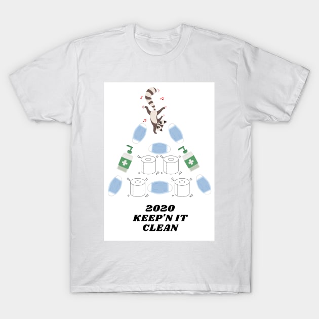 Keep'n It Clean 2020 Christmas tree T-Shirt by vwagenet